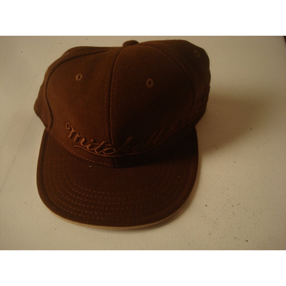 MITCHELL NESS SCRIPT FITTED  Y2K NEW HAT CAP VINTAGE DEADSTOCK‎ U1